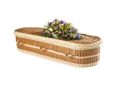 English Willow Round, White and Buff